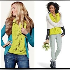 Cabi #3071 citron sleeveless blouse